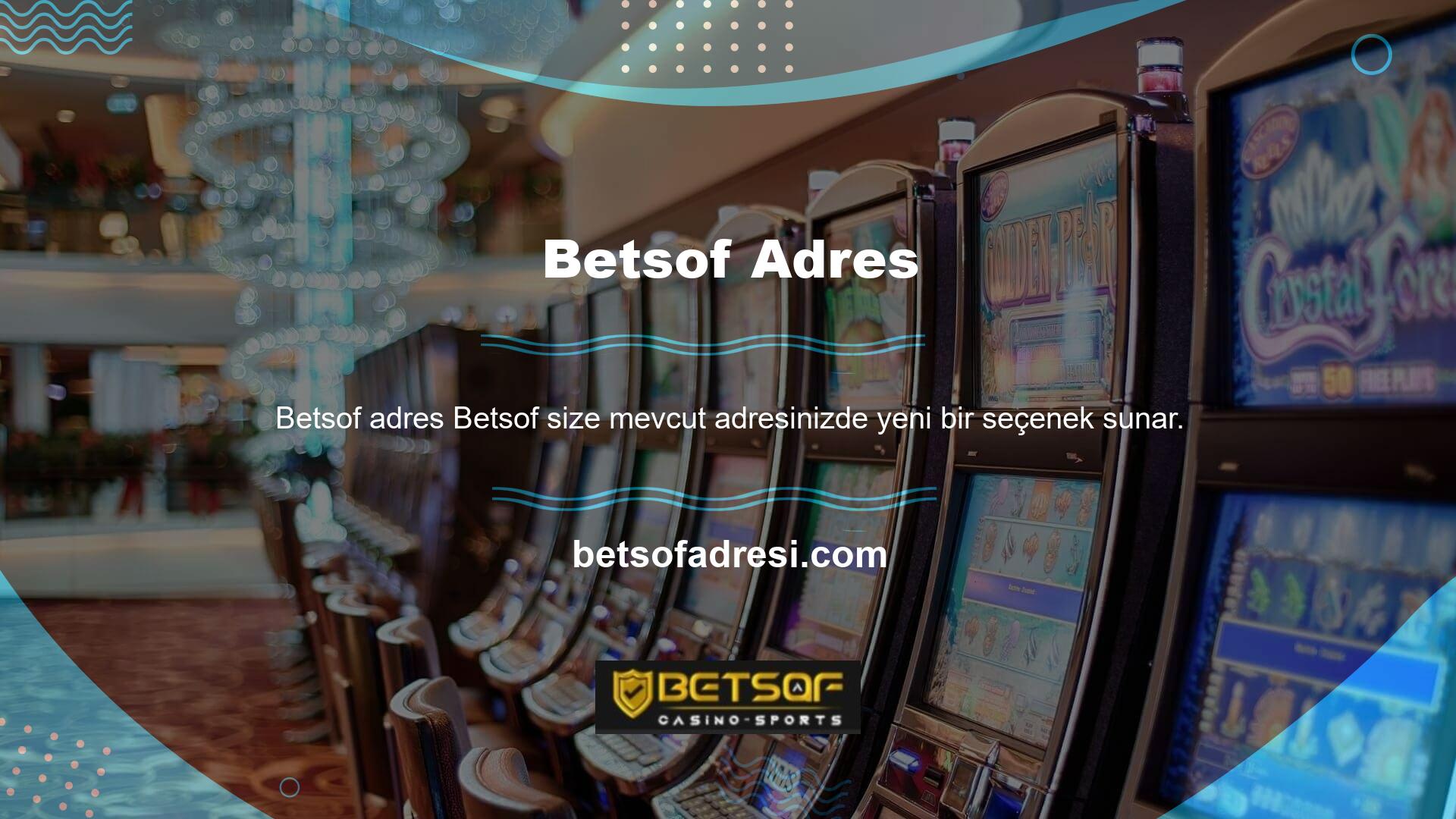 Betsof, casino bölümünde birden fazla sağlayıcı sunar
