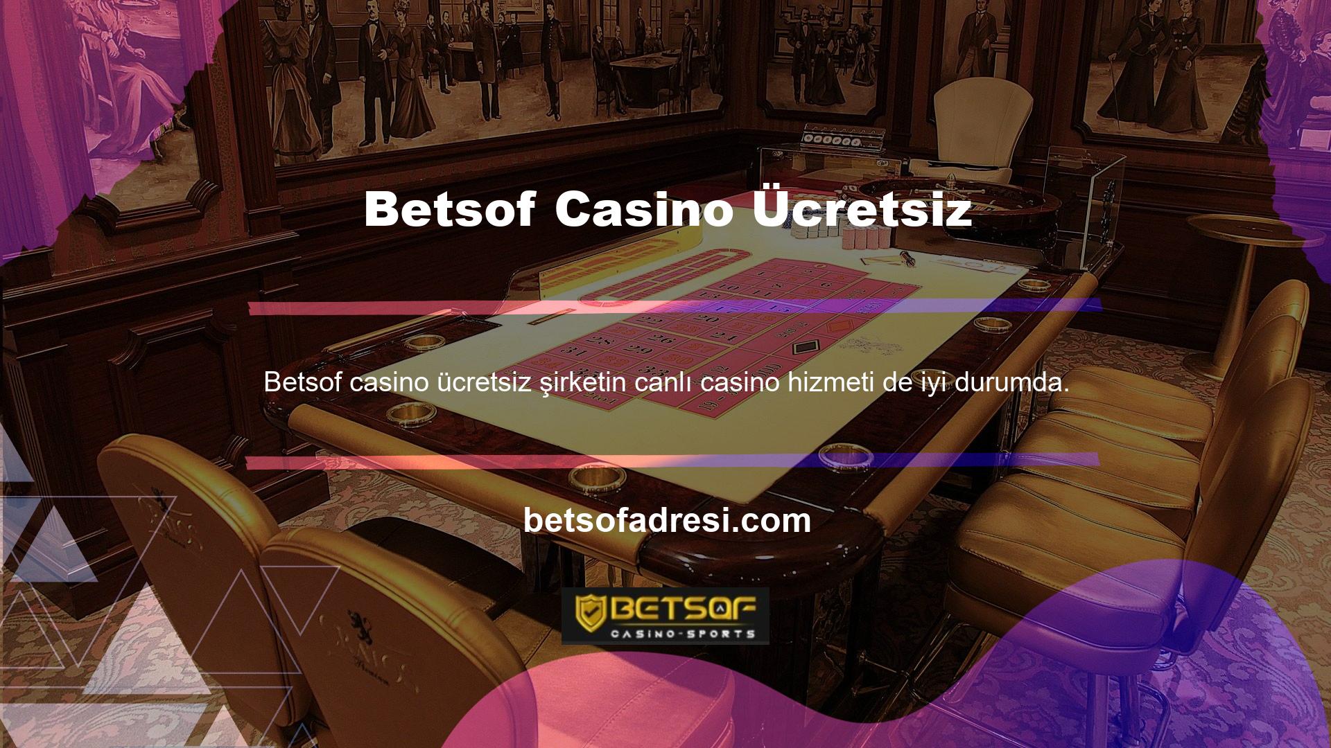 Betsof Casino Ücretsiz Şikayetler kategorisinde tanımlanan Canlı Casino butonuna tıkladığınızda açılacak oyunların tam listesini göreceksiniz